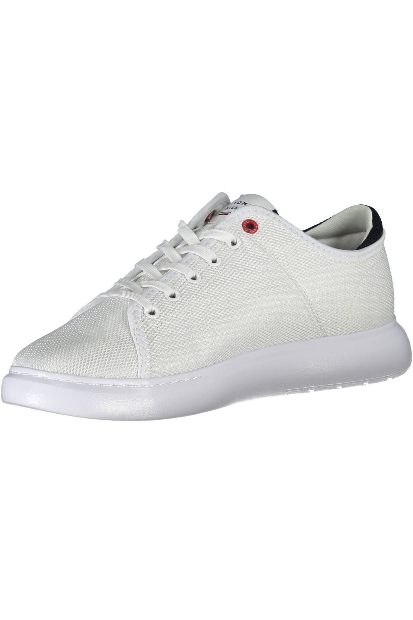 Tommy Hilfiger Eco-Conscious White Sports Sneakers with Logo Detail