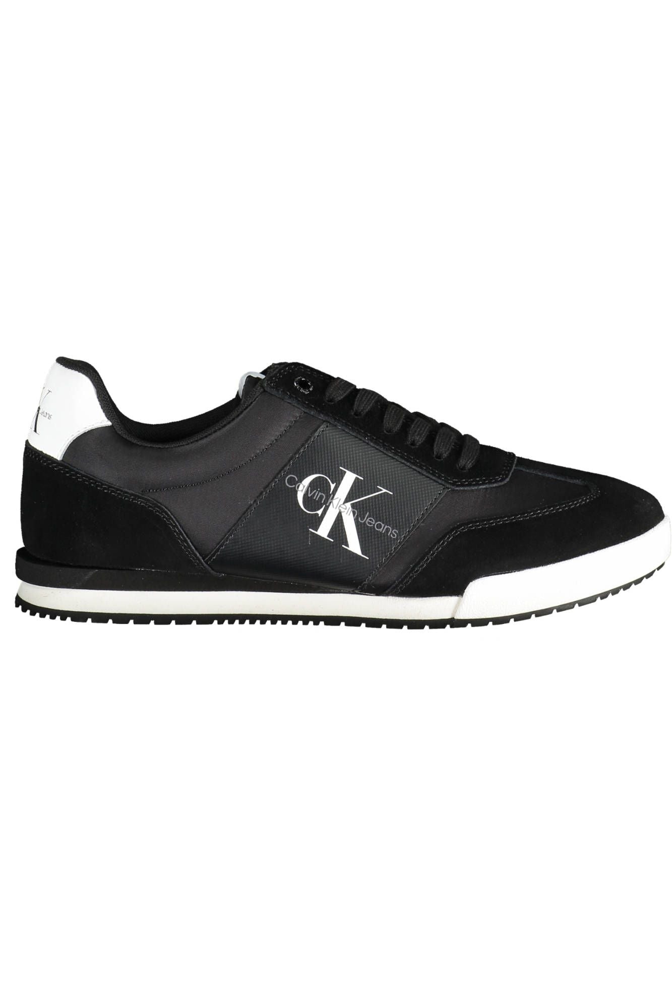 Calvin Klein Sleek Sporty Lace-up Sneakers in Black