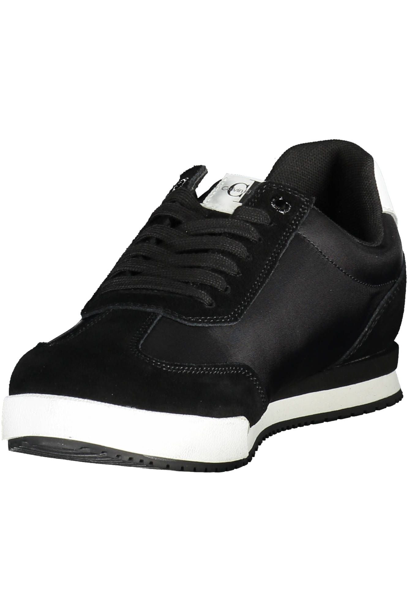 Calvin Klein Sleek Sporty Lace-up Sneakers in Black