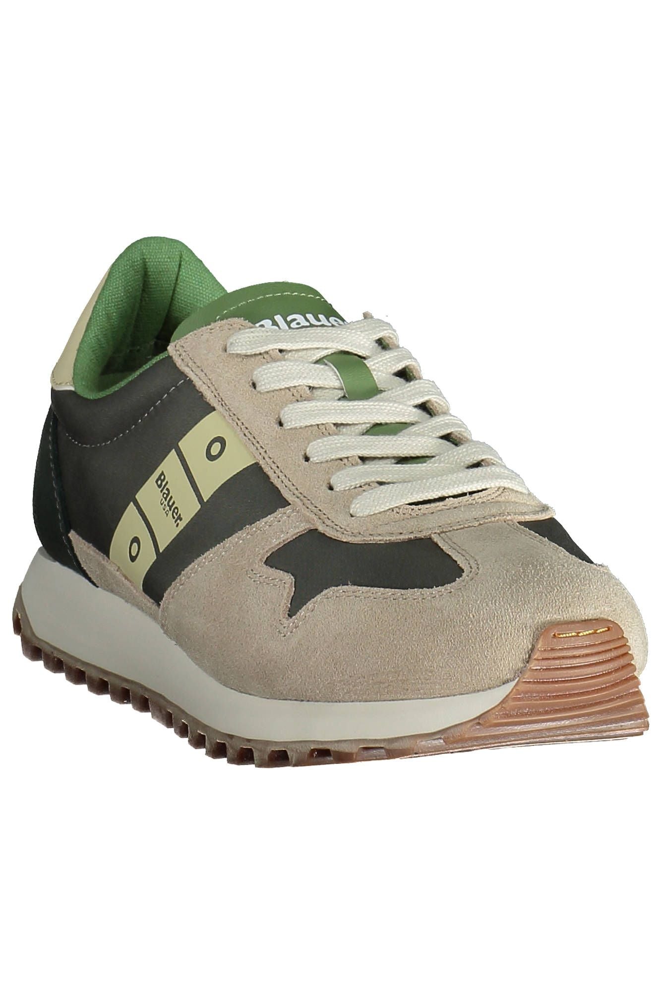 Blauer Beige Sports Sneakers with Contrasting Accents