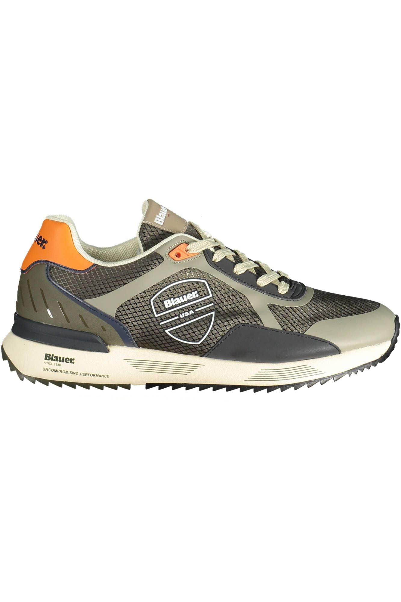 Blauer Sleek Green Lace-up Sports Sneakers