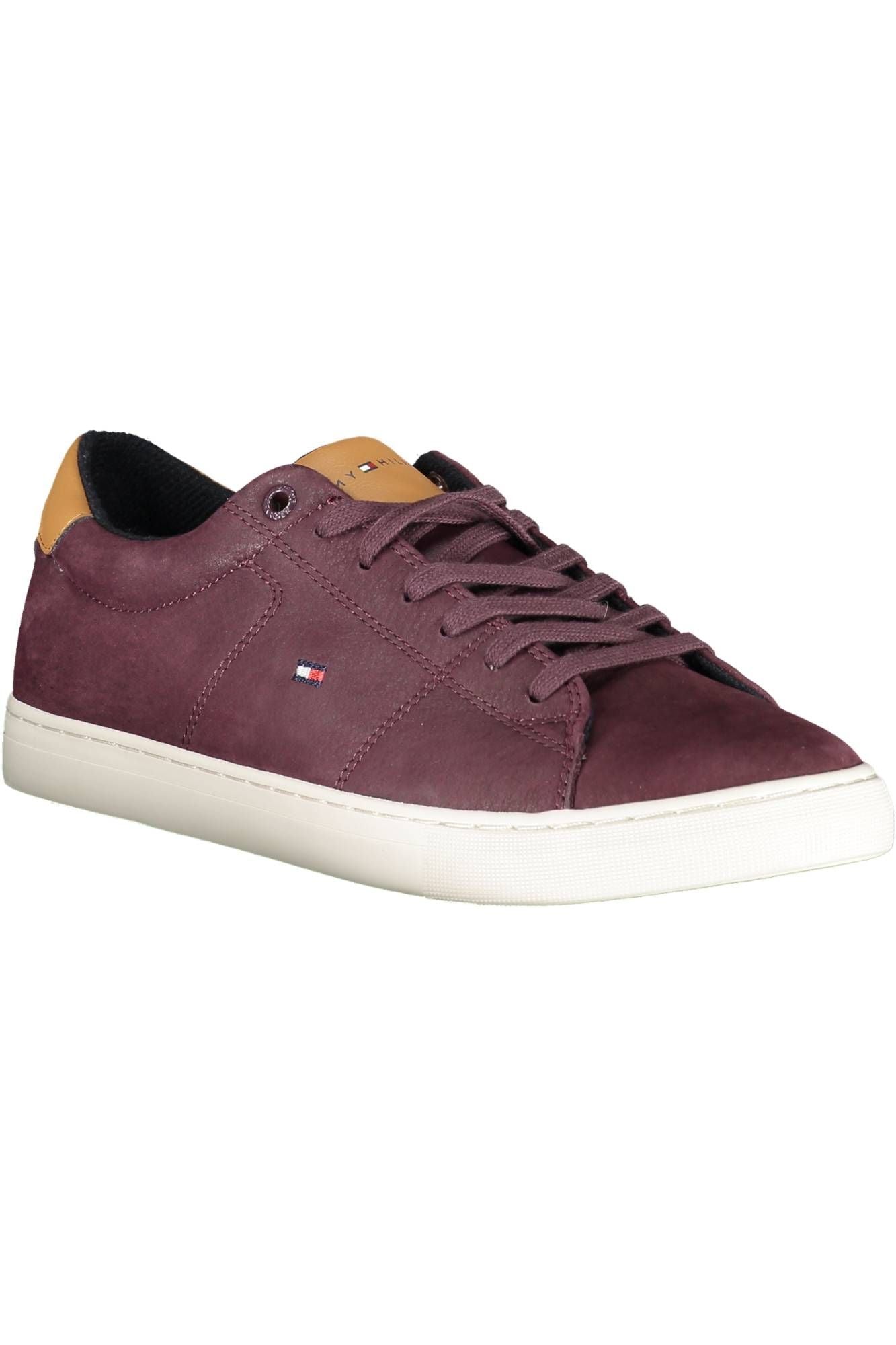 Tommy Hilfiger Sleek Purple Lace-Up Sports Sneakers