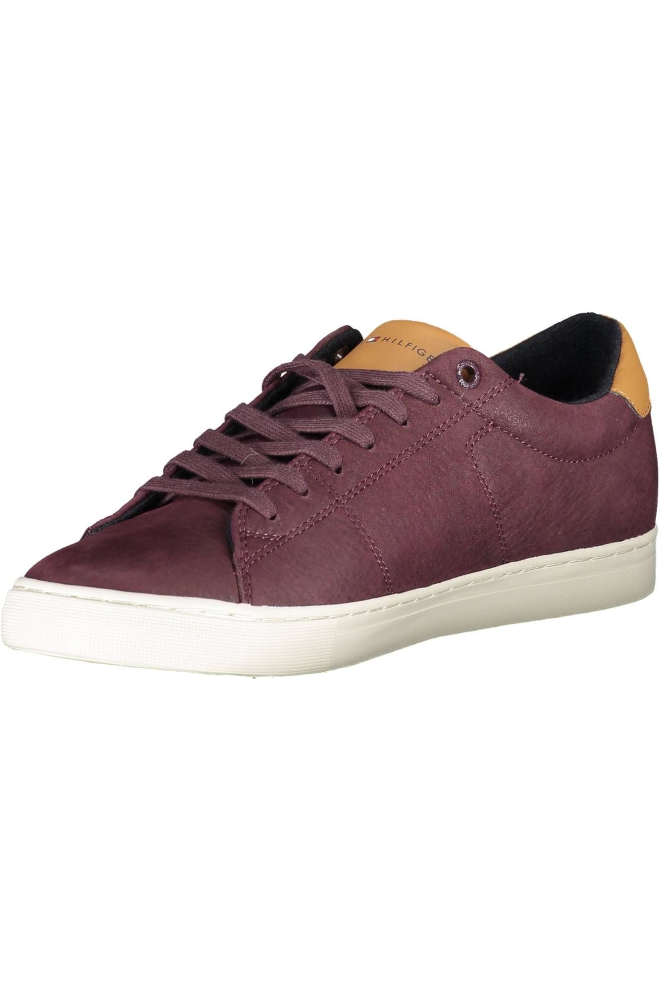 Tommy Hilfiger Sleek Purple Lace-Up Sports Sneakers