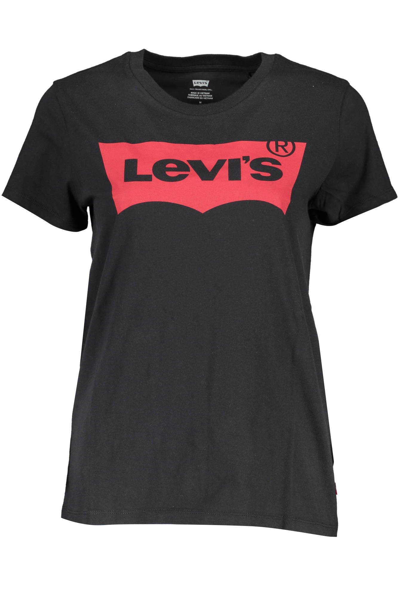 Levi's Black Cotton Women T-Shirt