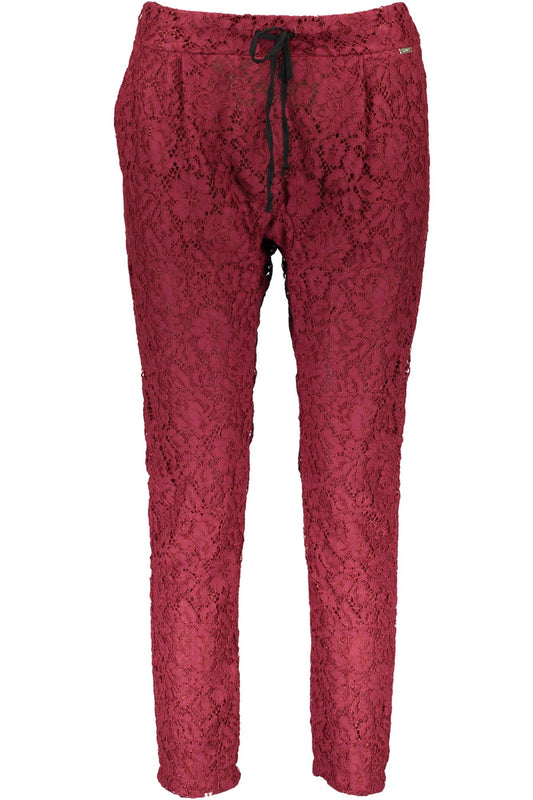 Liu Jo Red Cotton Women Trouser