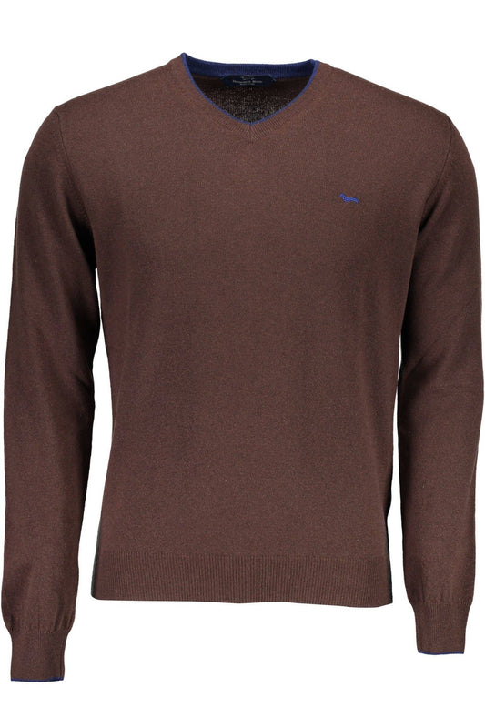 Harmont & Blaine Brown Wool Men Sweater