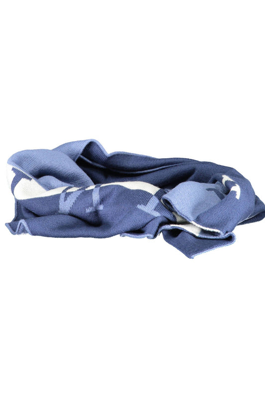 Harmont & Blaine Blue Wool Men Scarf