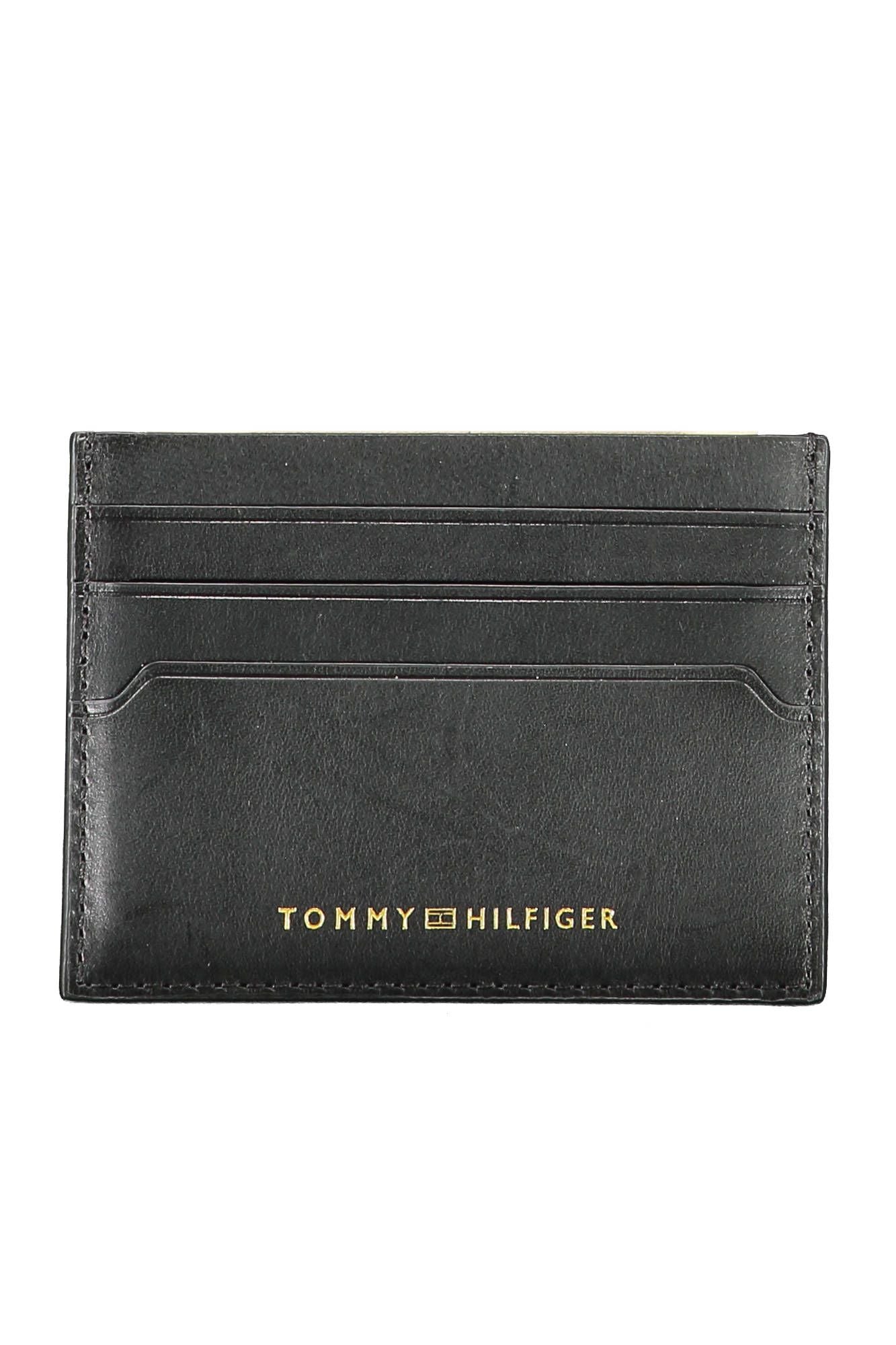 Tommy Hilfiger Black Leather Men Wallet