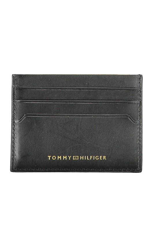 Tommy Hilfiger Black Leather Men Wallet