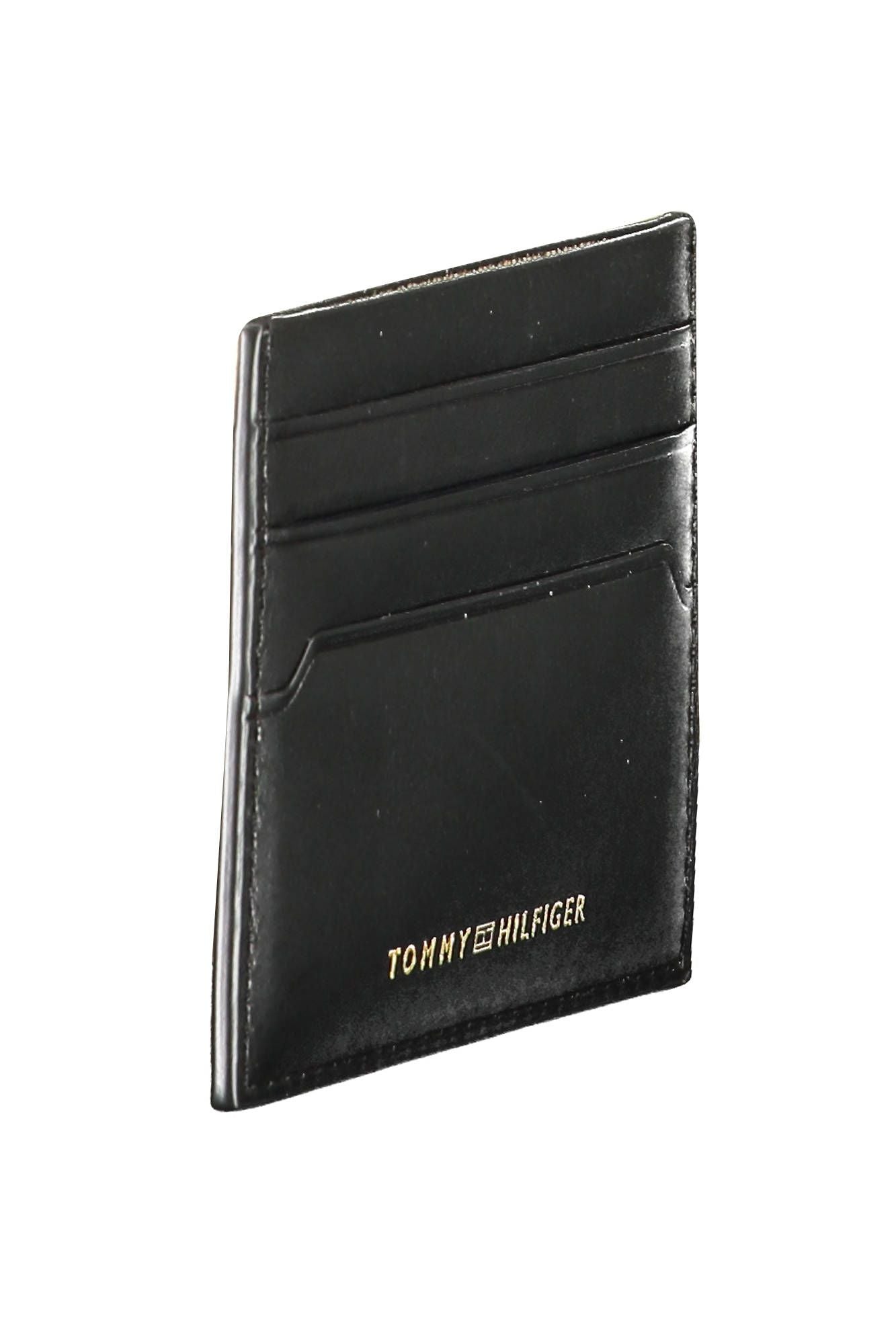 Tommy Hilfiger Black Leather Men Wallet