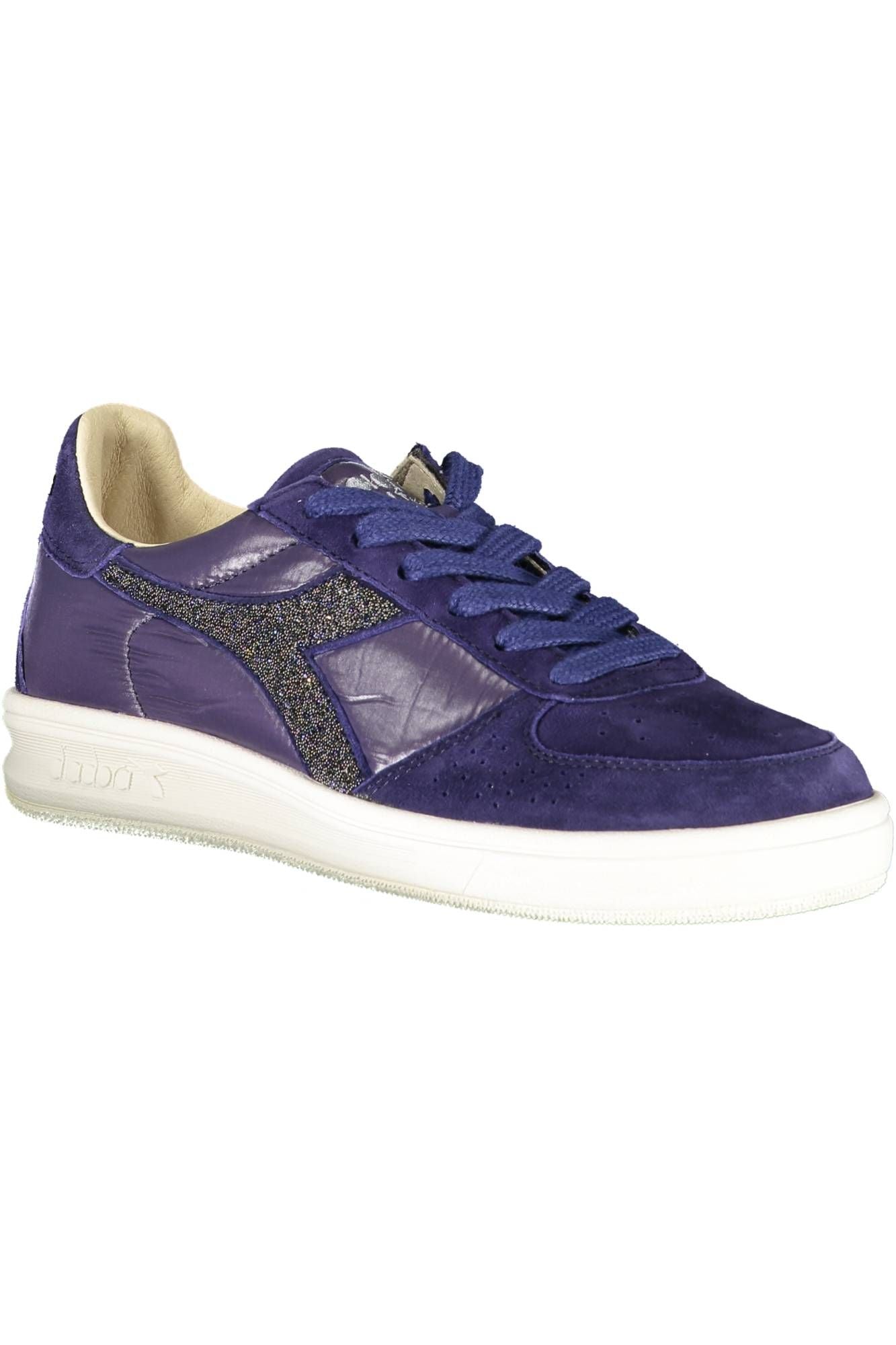 Diadora Swarovski Crystal-Embellished Blue Sneakers