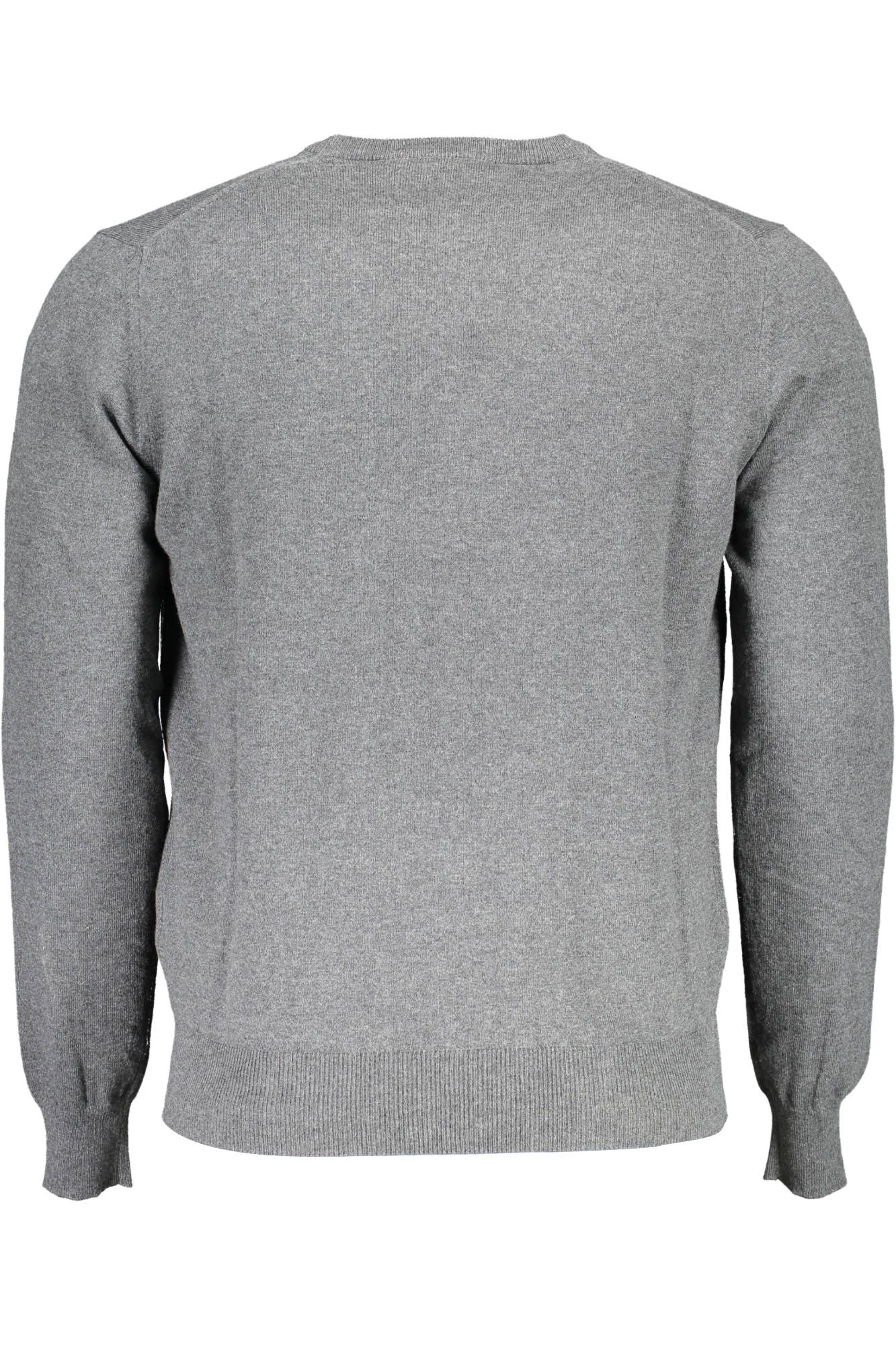 Harmont & Blaine Elegant Grey Cotton Round Neck Sweater