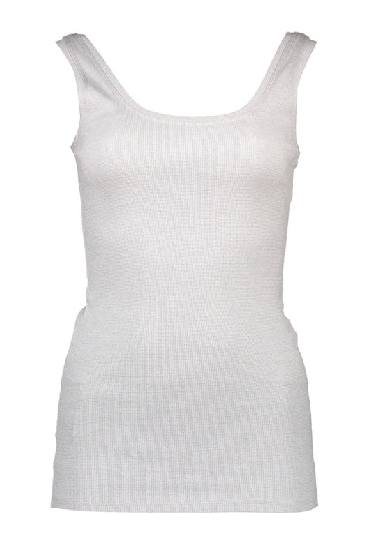 Silvian Heach White Cotton Women Tank Top