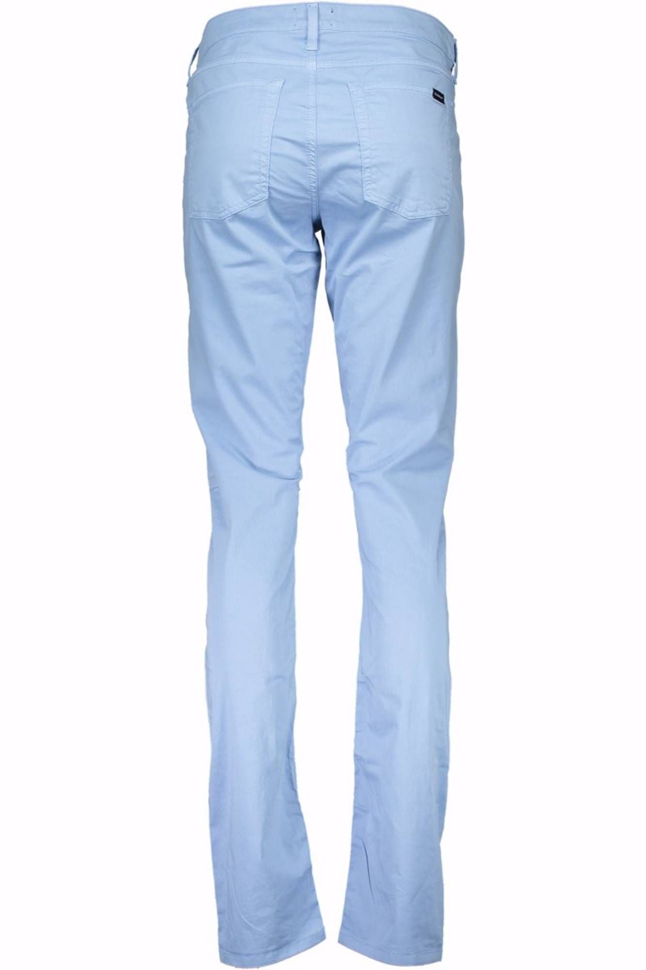 Gant Light Blue Cotton Women Trouser