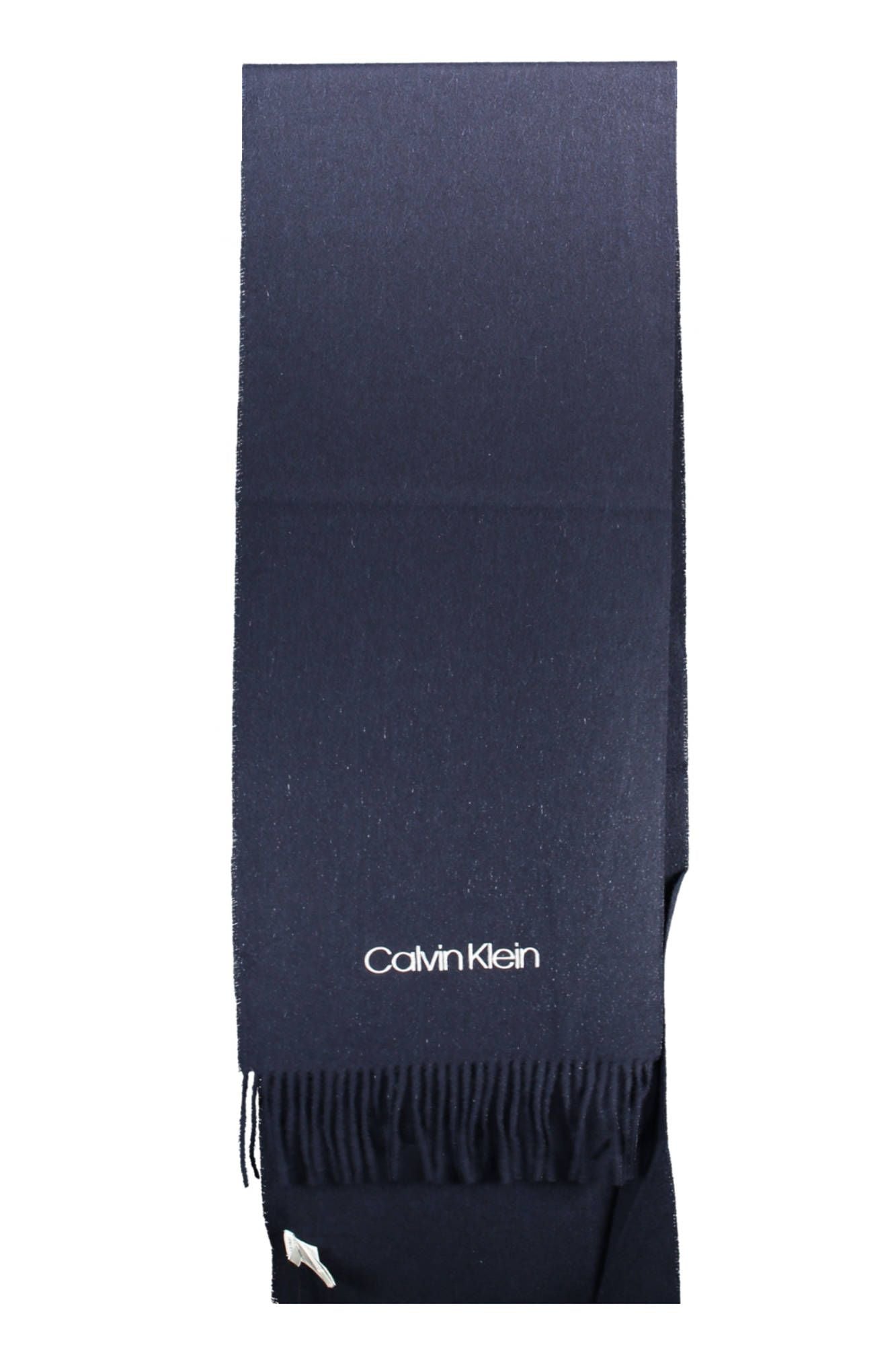 Calvin Klein Blue Wool Men Scarf