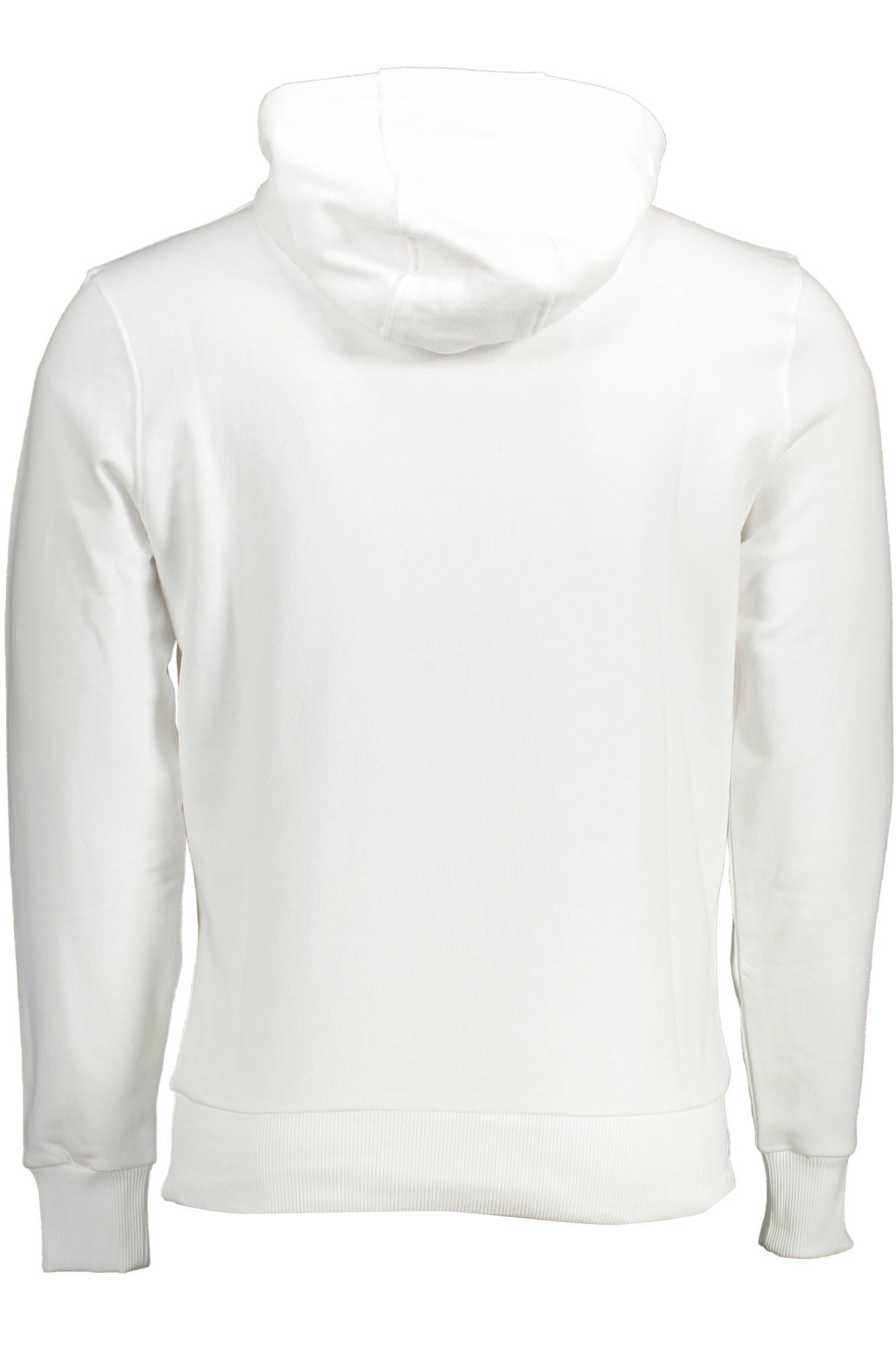 North Sails Chic White Cotton Hooded Sweatshirt with Logo Print