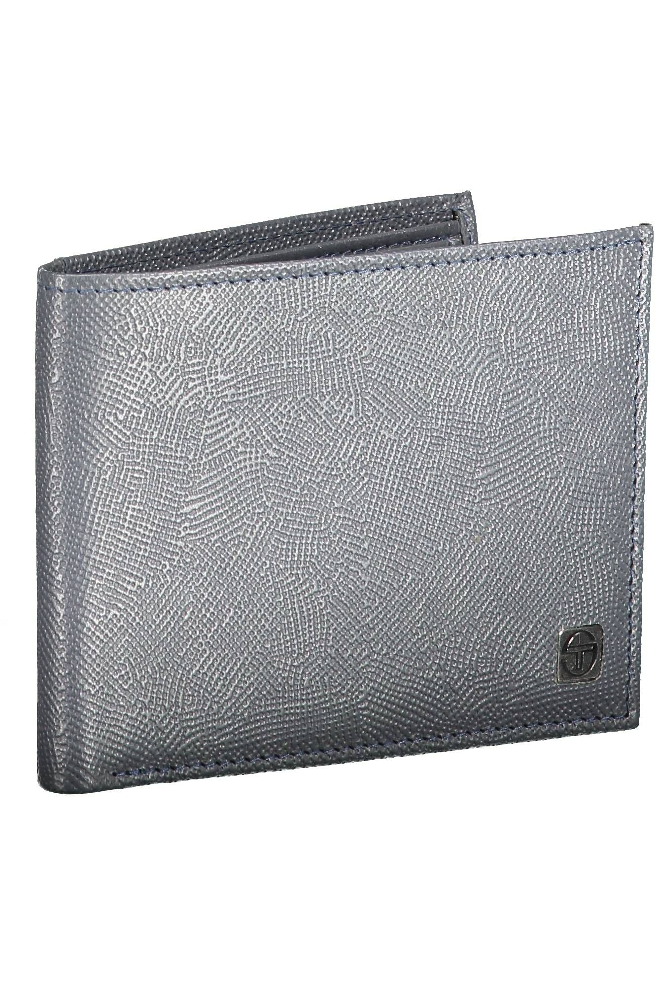 Sergio Tacchini Blue Leather Men Wallet