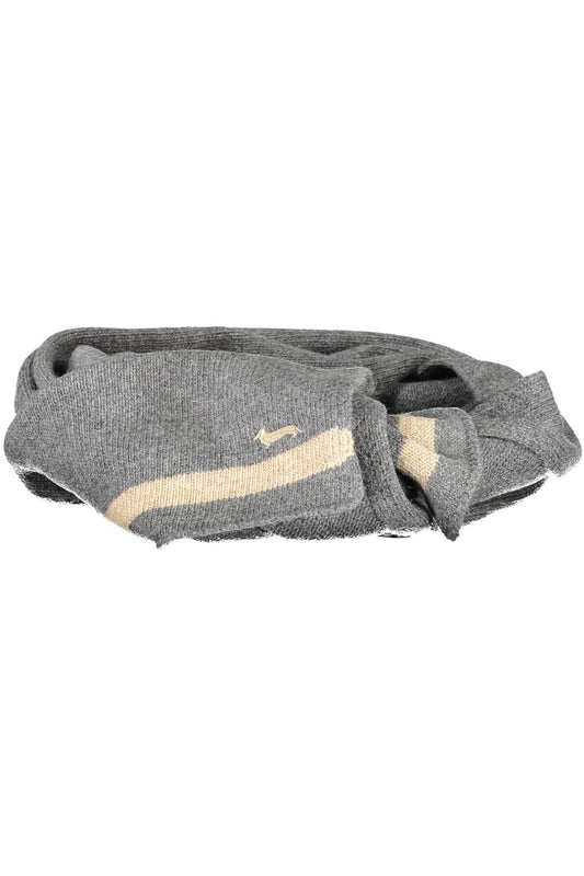 Harmont & Blaine Gray Wool Men Scarf