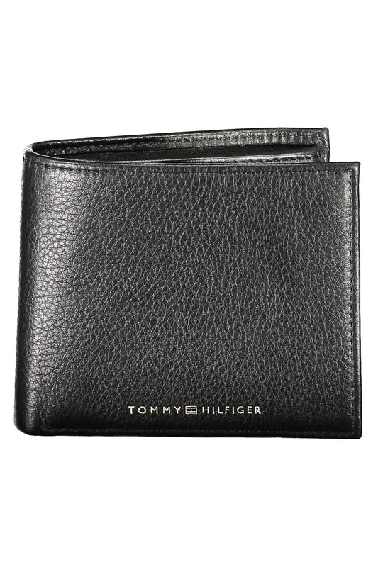 Tommy Hilfiger Black Leather Men Wallet