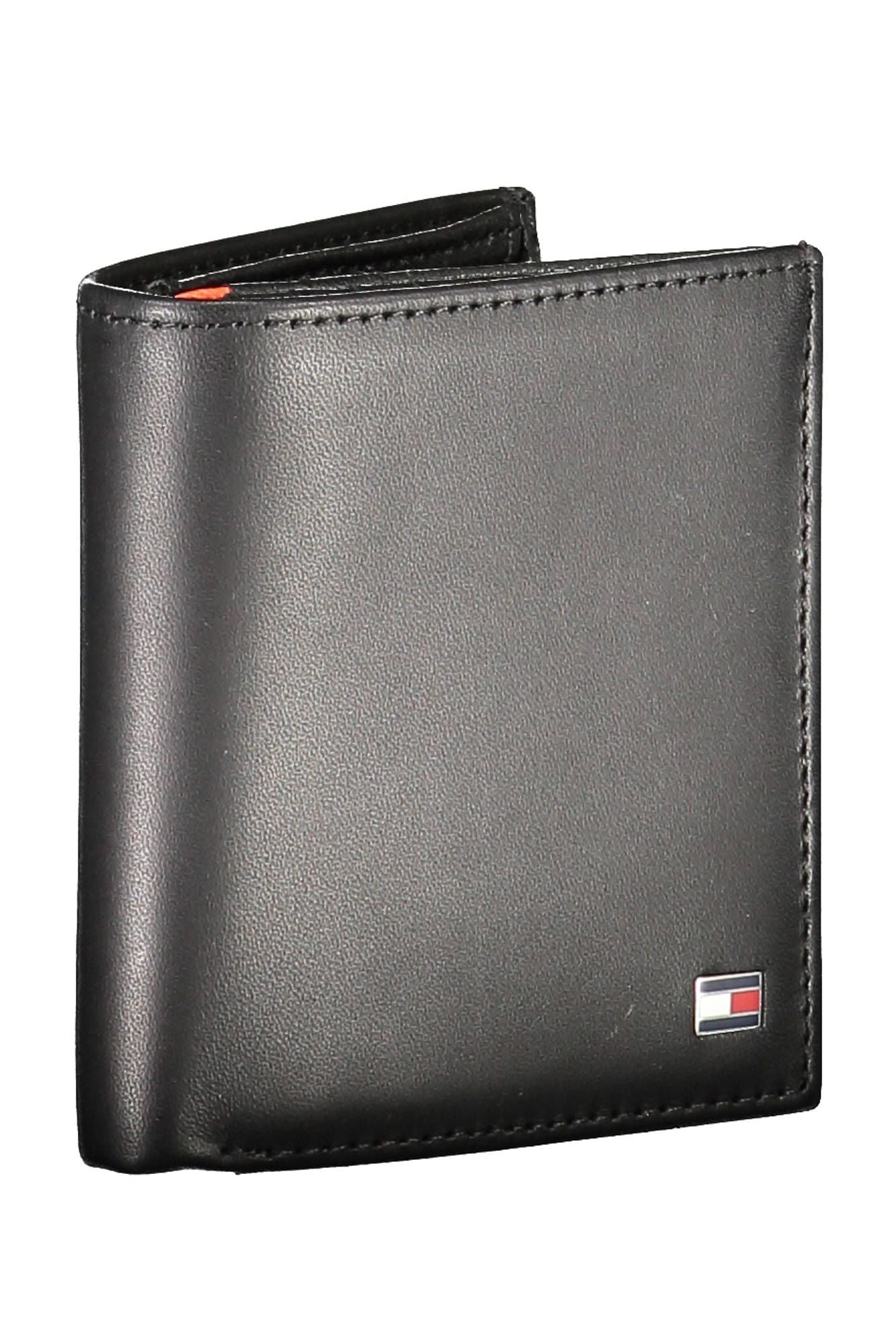 Tommy Hilfiger Black Leather Men Wallet