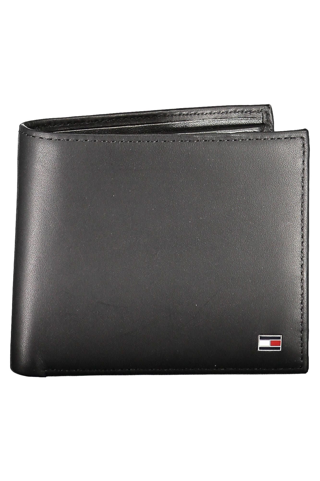 Tommy Hilfiger Black Leather Men Wallet