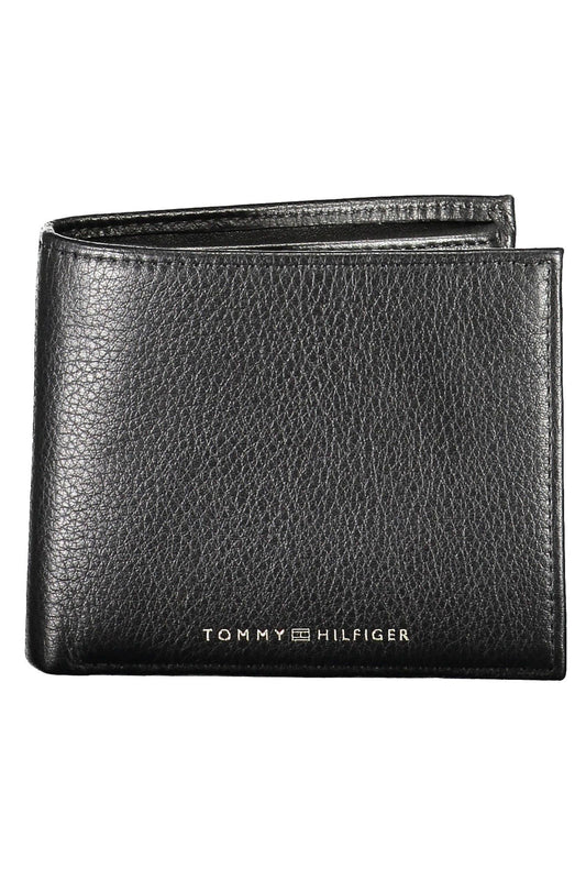 Tommy Hilfiger Black Leather Men Wallet