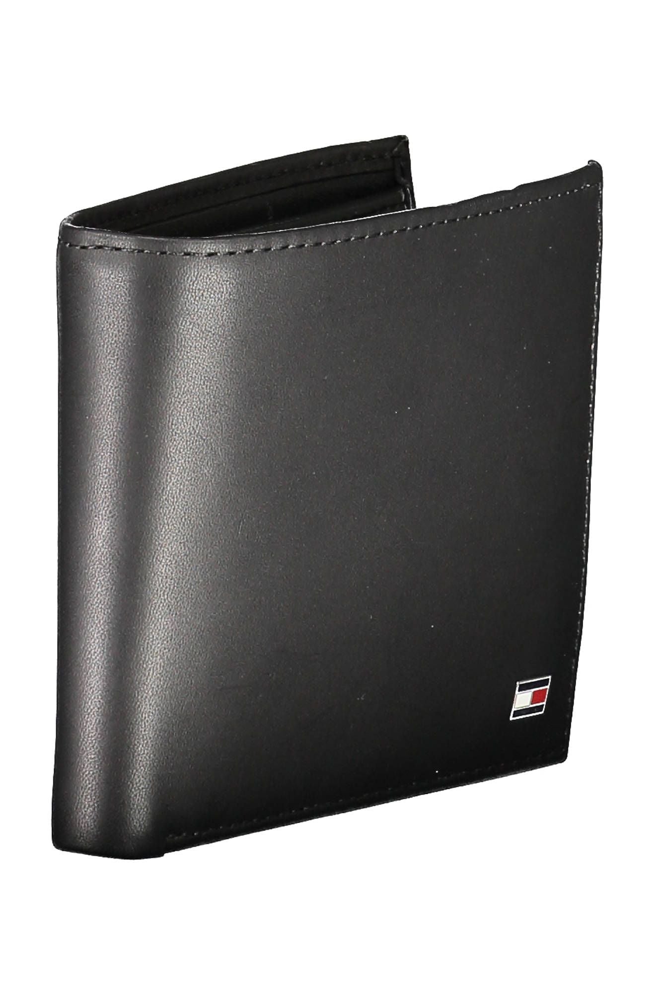 Tommy Hilfiger Black Leather Men Wallet