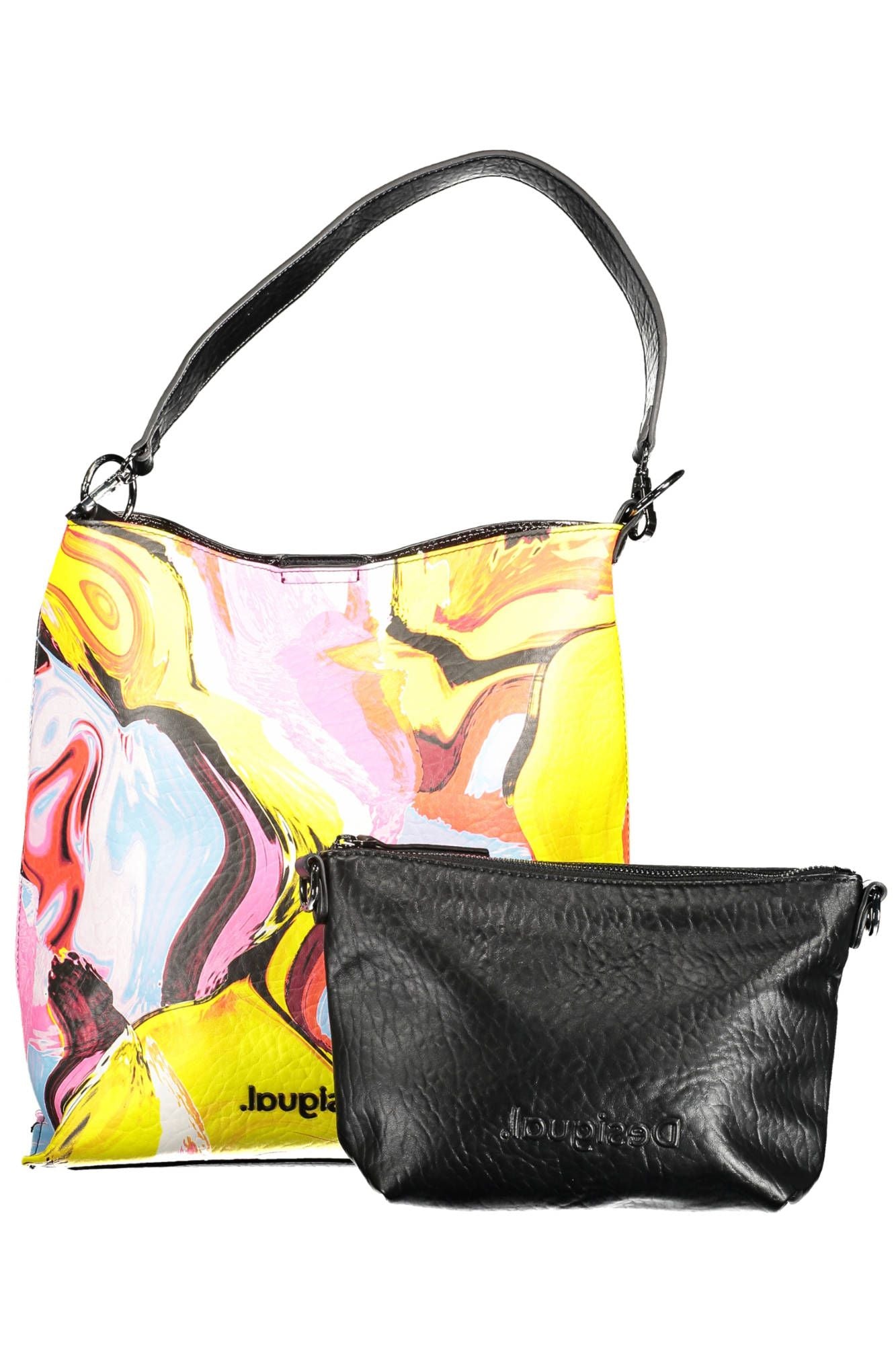 Desigual Yellow Polyurethane Women Handbag