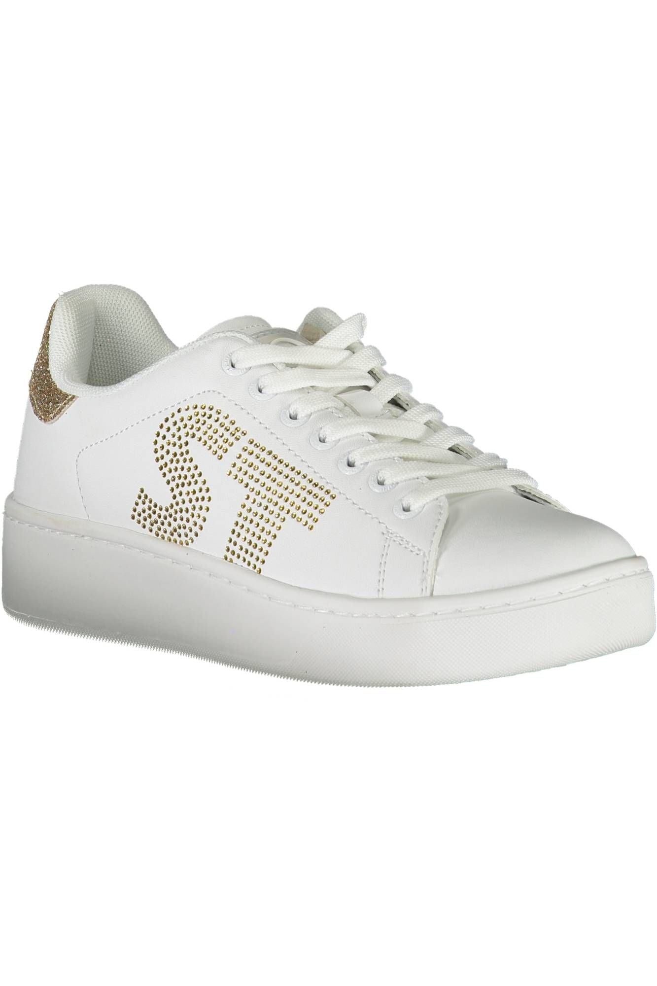 Sergio Tacchini Elegant White Lace-up Sport Sneakers