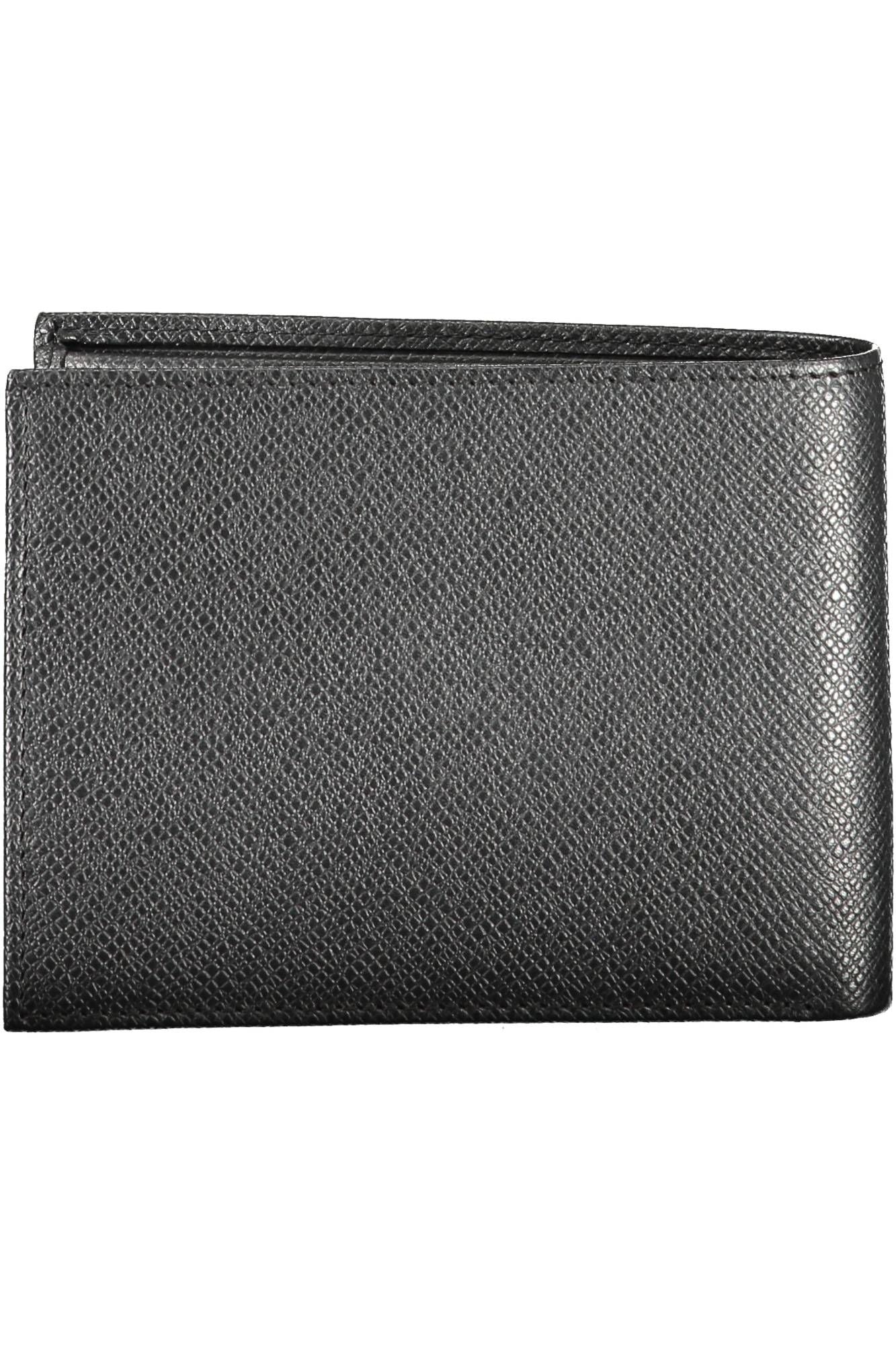 Bikkembergs Black Leather Men Wallet