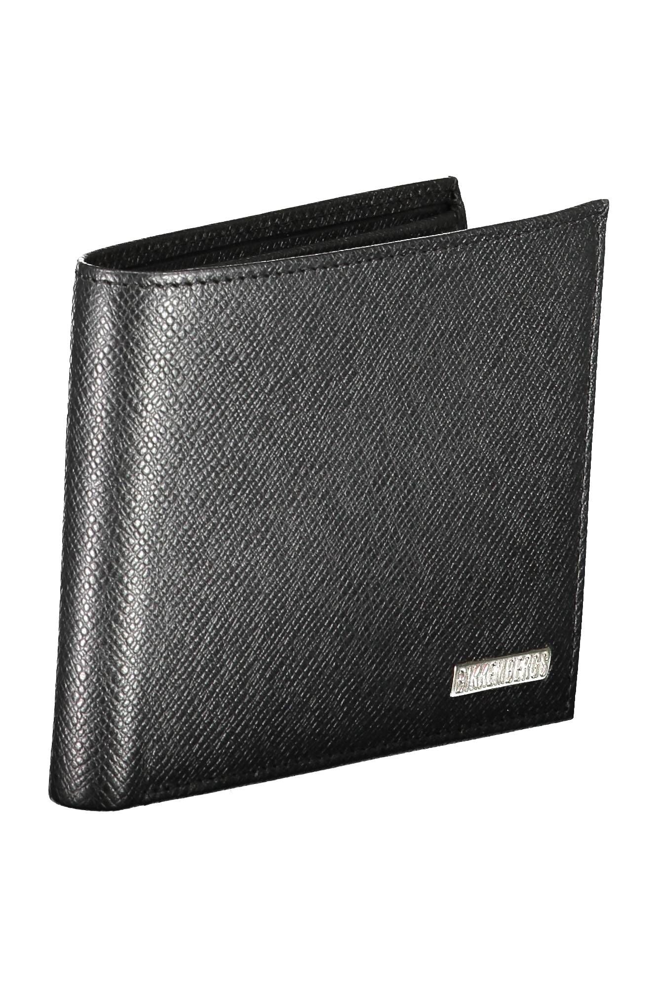 Bikkembergs Black Leather Men Wallet