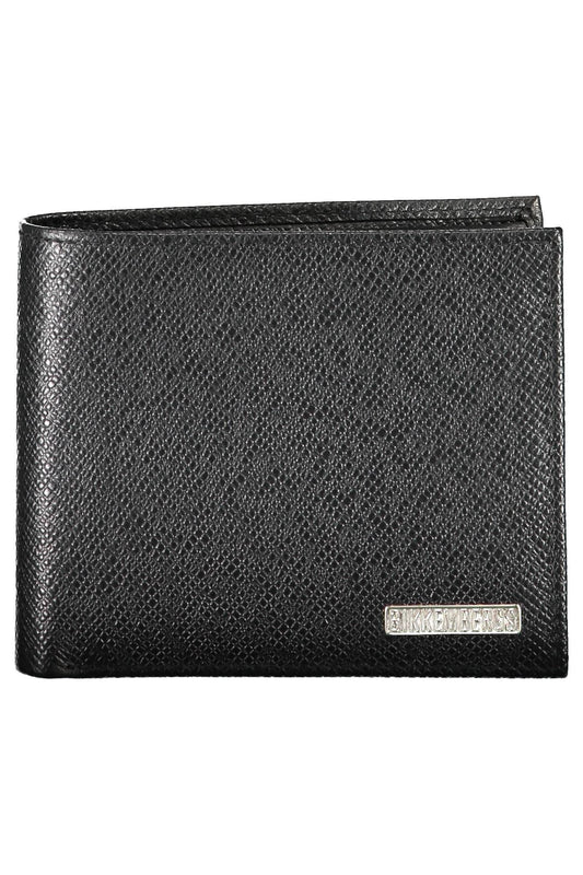 Bikkembergs Black Leather Men Wallet