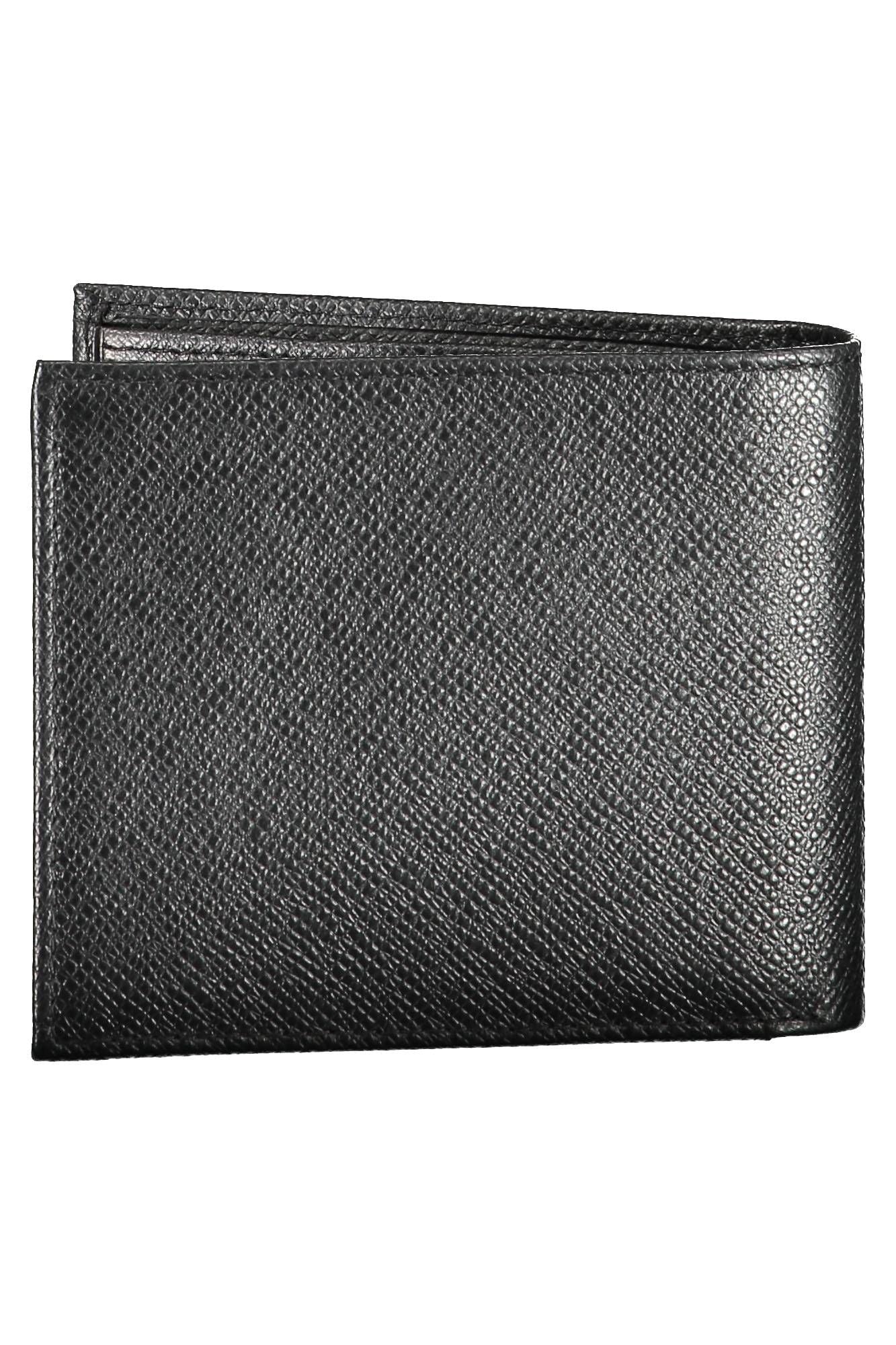 Bikkembergs Black Leather Men Wallet