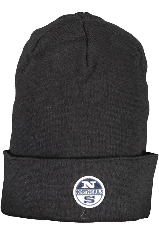 North Sails Black Cotton Men Cap