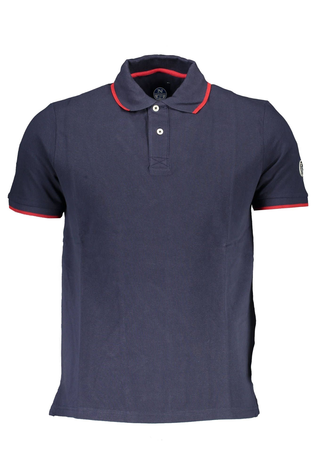 North Sails Blue Cotton Men Polo Shirt