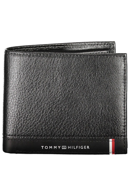 Tommy Hilfiger Black Leather Men Wallet