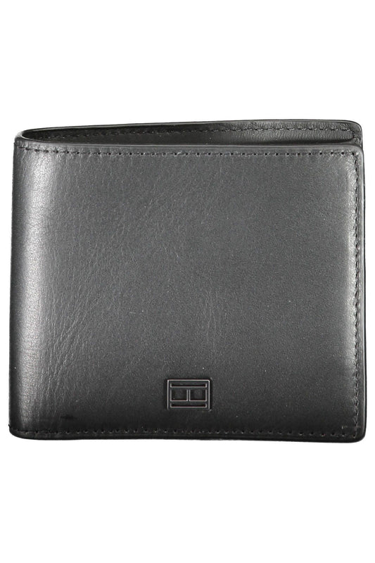 Tommy Hilfiger Black Leather Men Wallet