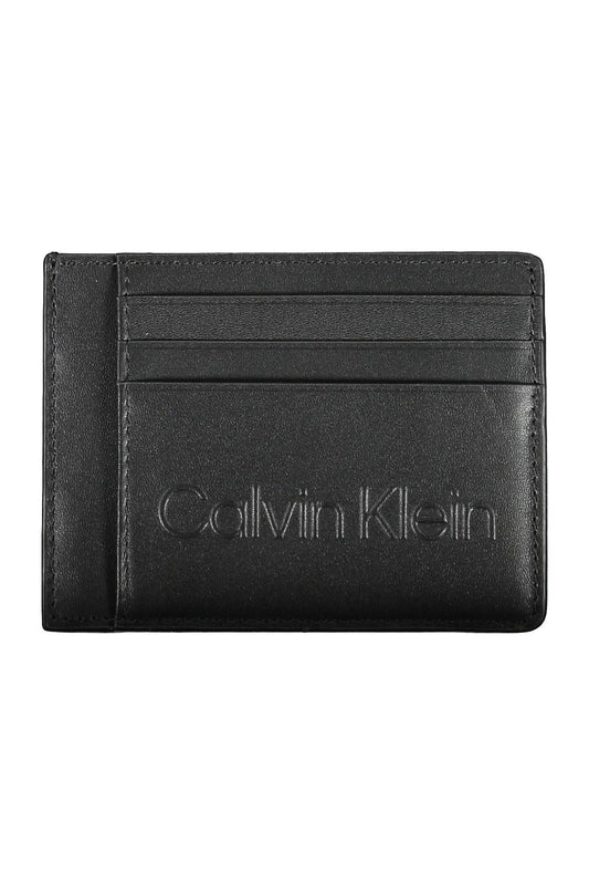 Calvin Klein Black Polyurethane Men Wallet