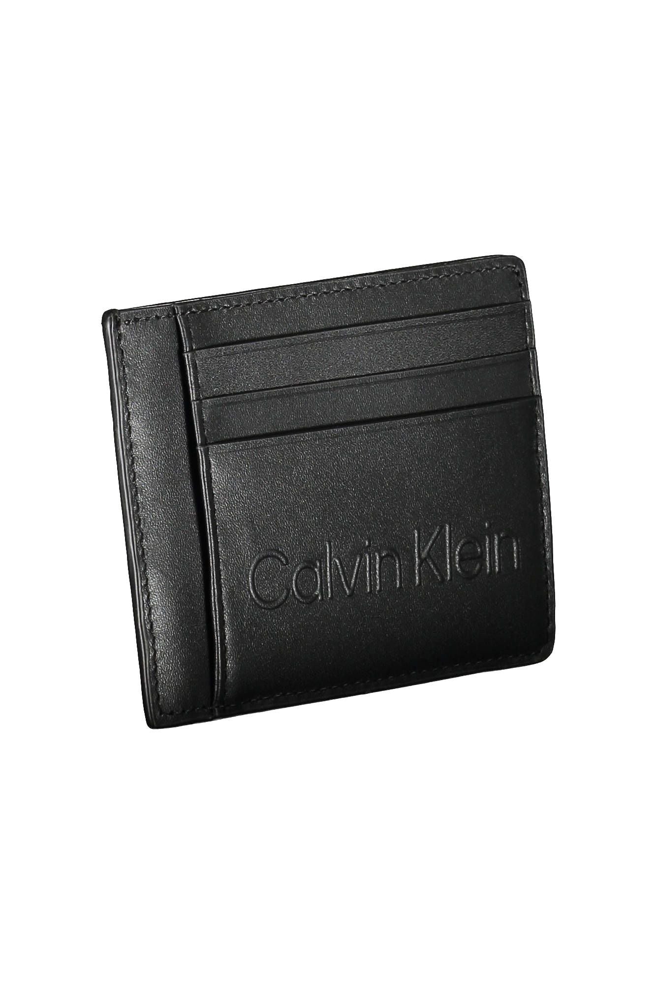 Calvin Klein Black Polyurethane Men Wallet