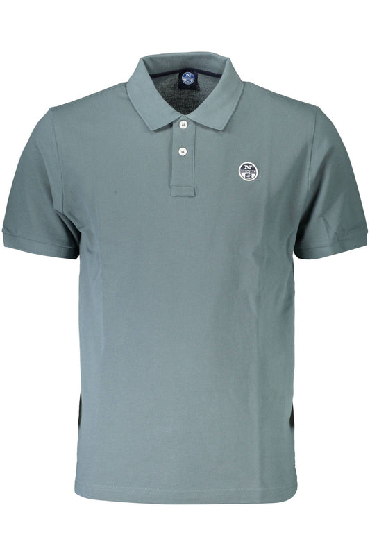 North Sails Green Cotton Men Polo Shirt