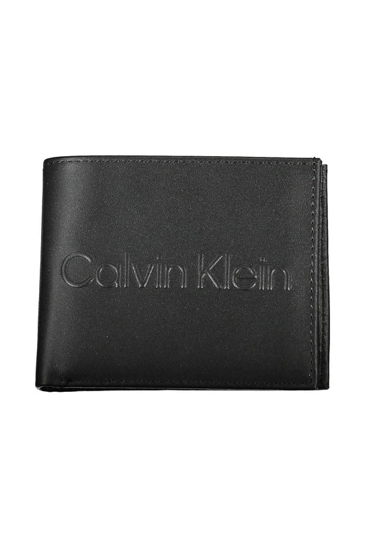 Calvin Klein Black Polyurethane Men Wallet