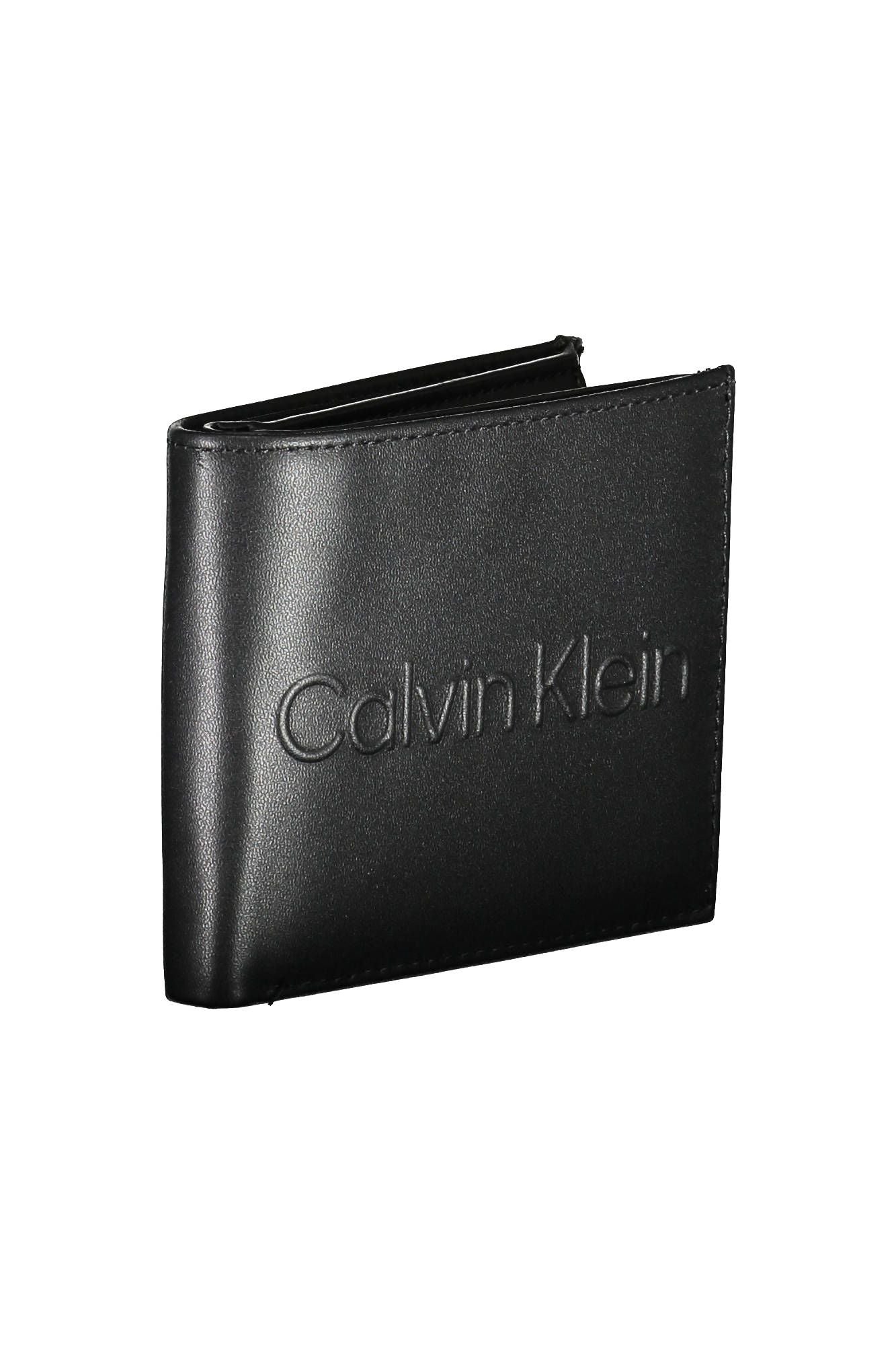 Calvin Klein Black Polyurethane Men Wallet