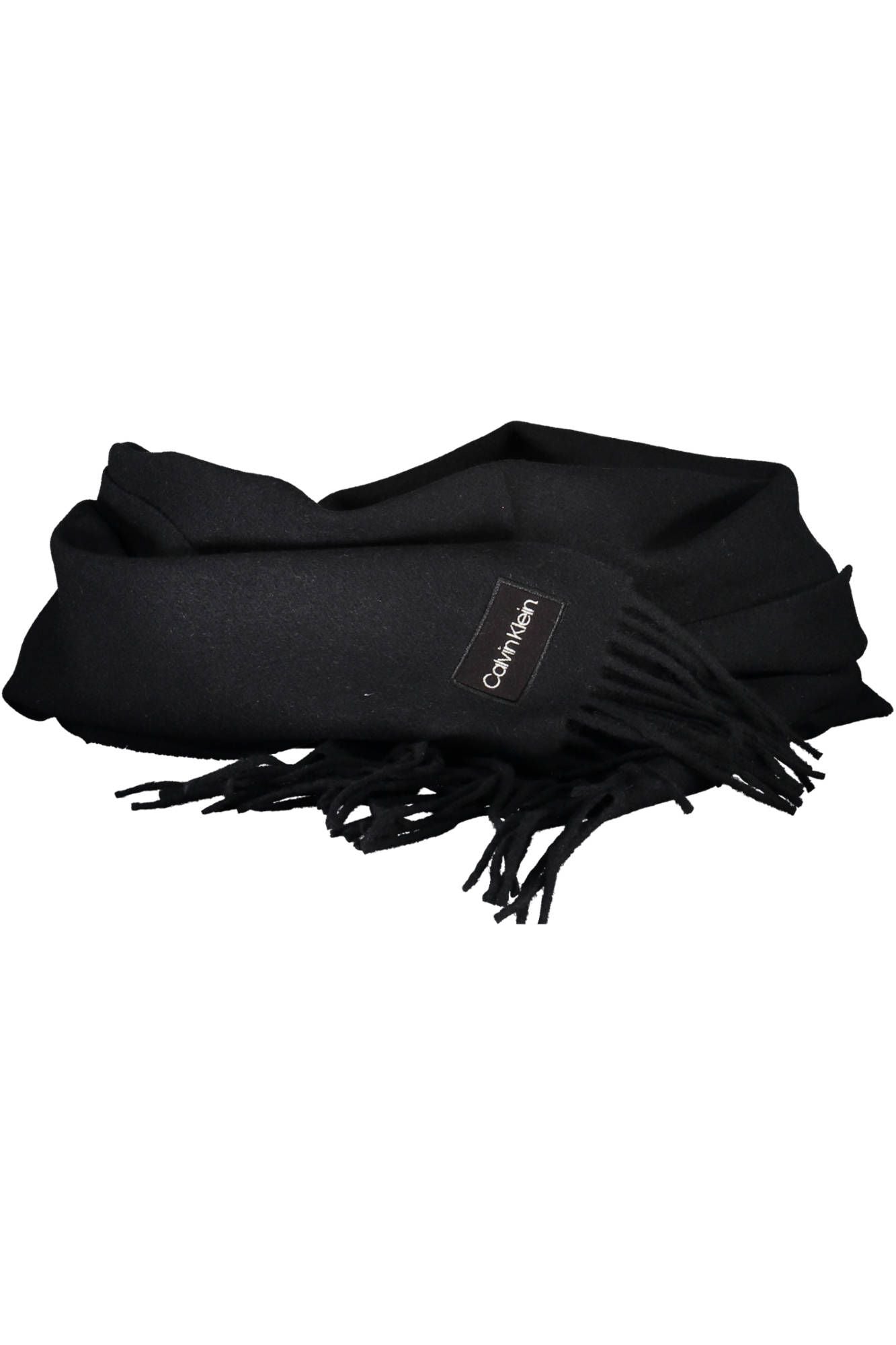 Calvin Klein Black Wool Men Scarf