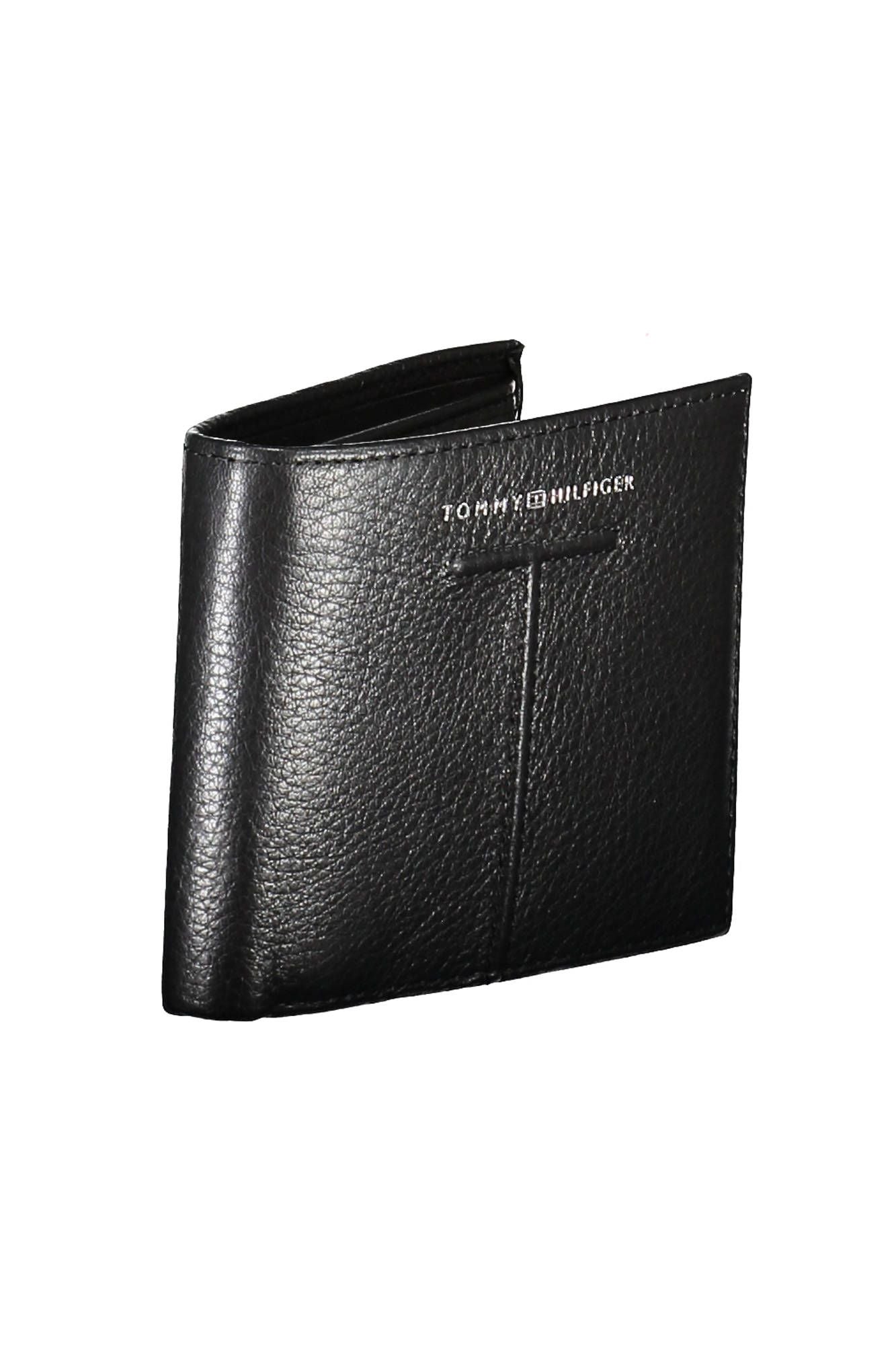 Tommy Hilfiger Black Leather Men Wallet