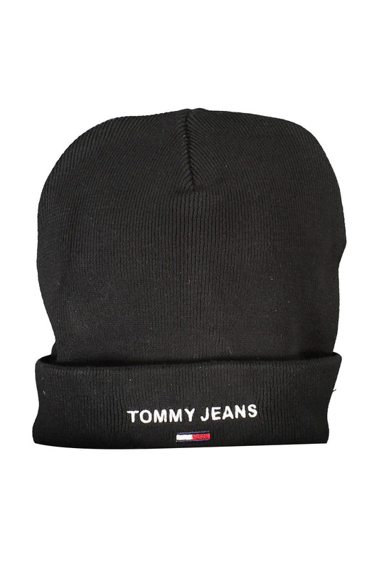 Tommy Hilfiger Black Cotton Men Cap