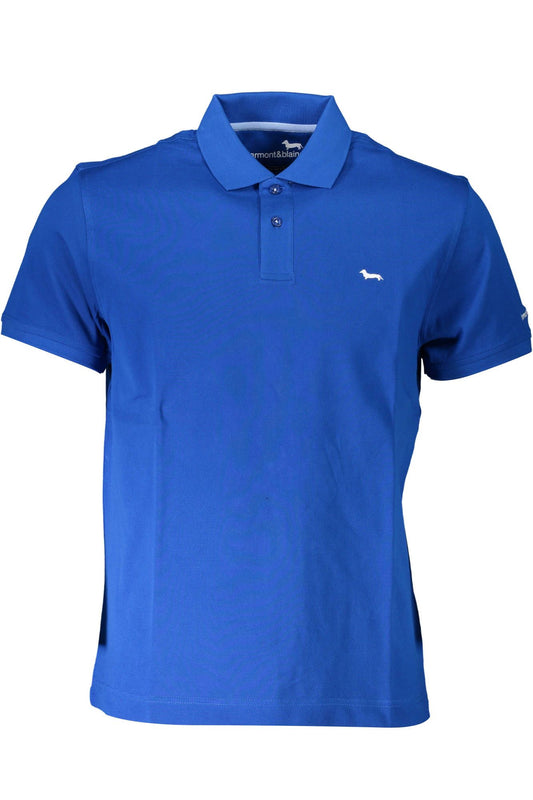 Harmont & Blaine Blue Cotton Men Polo Shirt