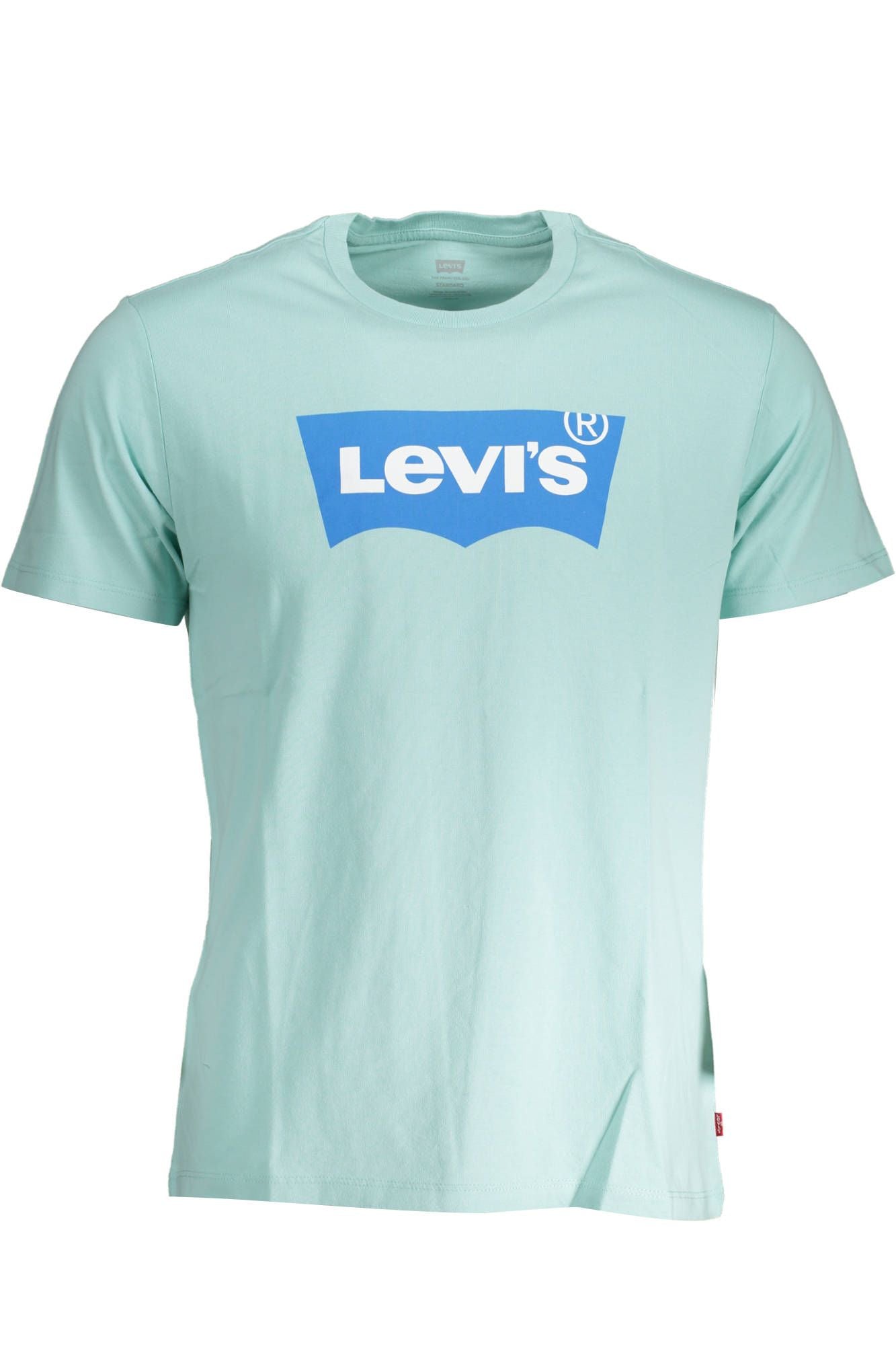 Levi's Light Blue Cotton Men T-Shirt