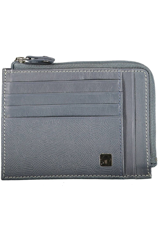 Sergio Tacchini Blue Leather Men Wallet