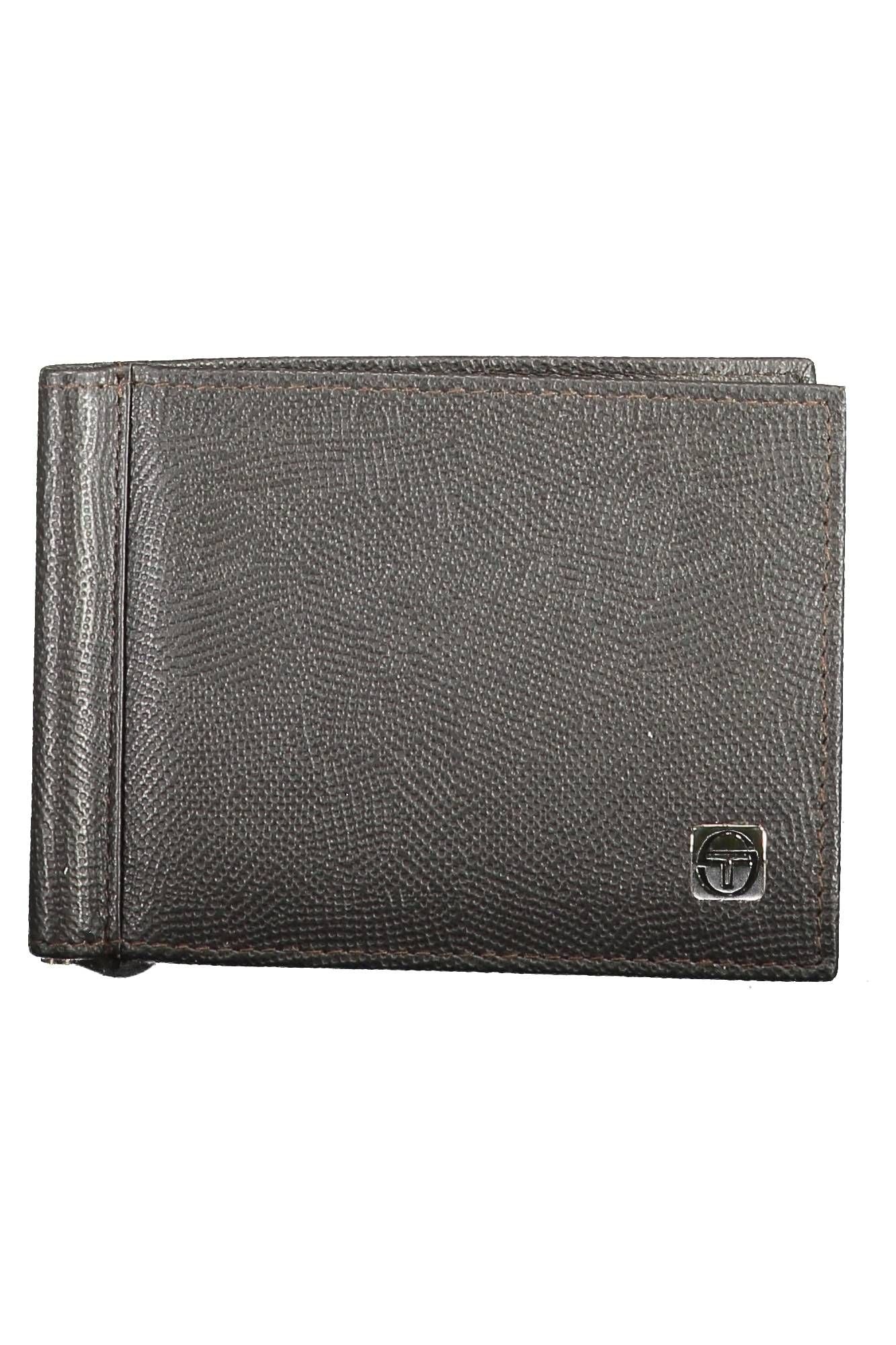 Sergio Tacchini Brown Leather Men Wallet