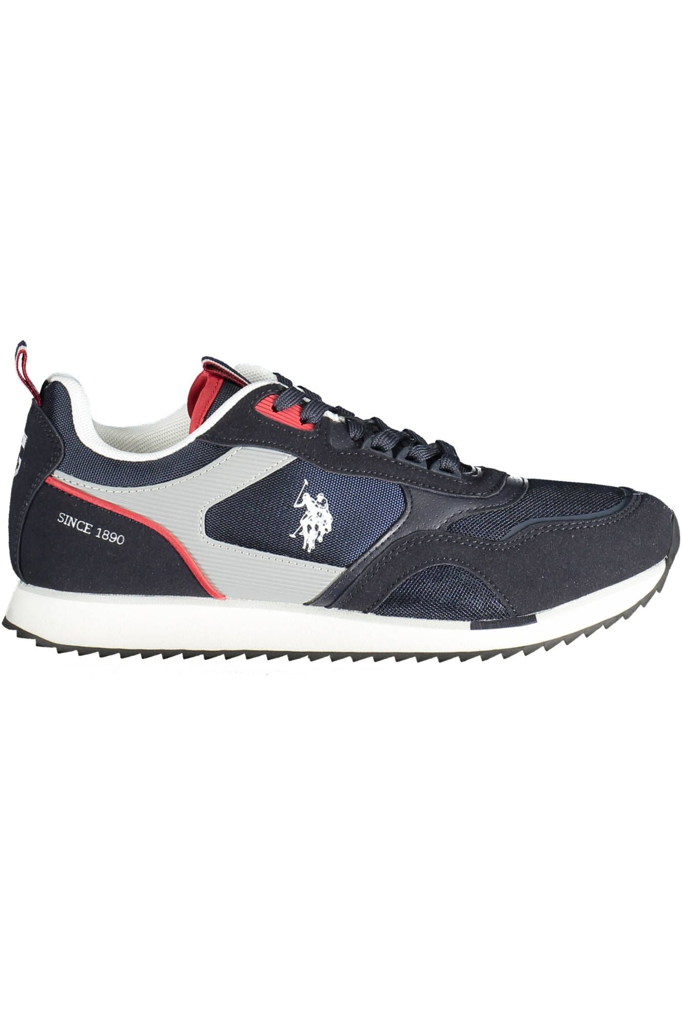 U.S. POLO ASSN. Blue Contrasting Lace-up Sports Sneakers